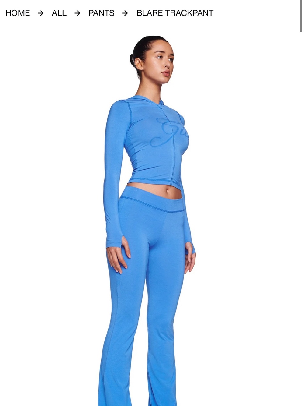 I.AM.GIA Electric Blue Flare Track pants